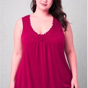 Maurices Women's Tank Top - Deep Red